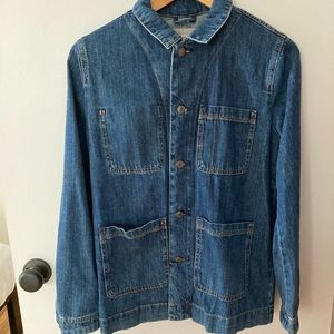 Everlane Indigo Denim Chore Jacket Size Small